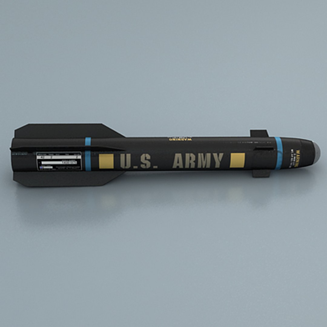 3d Model Hellfire Missile