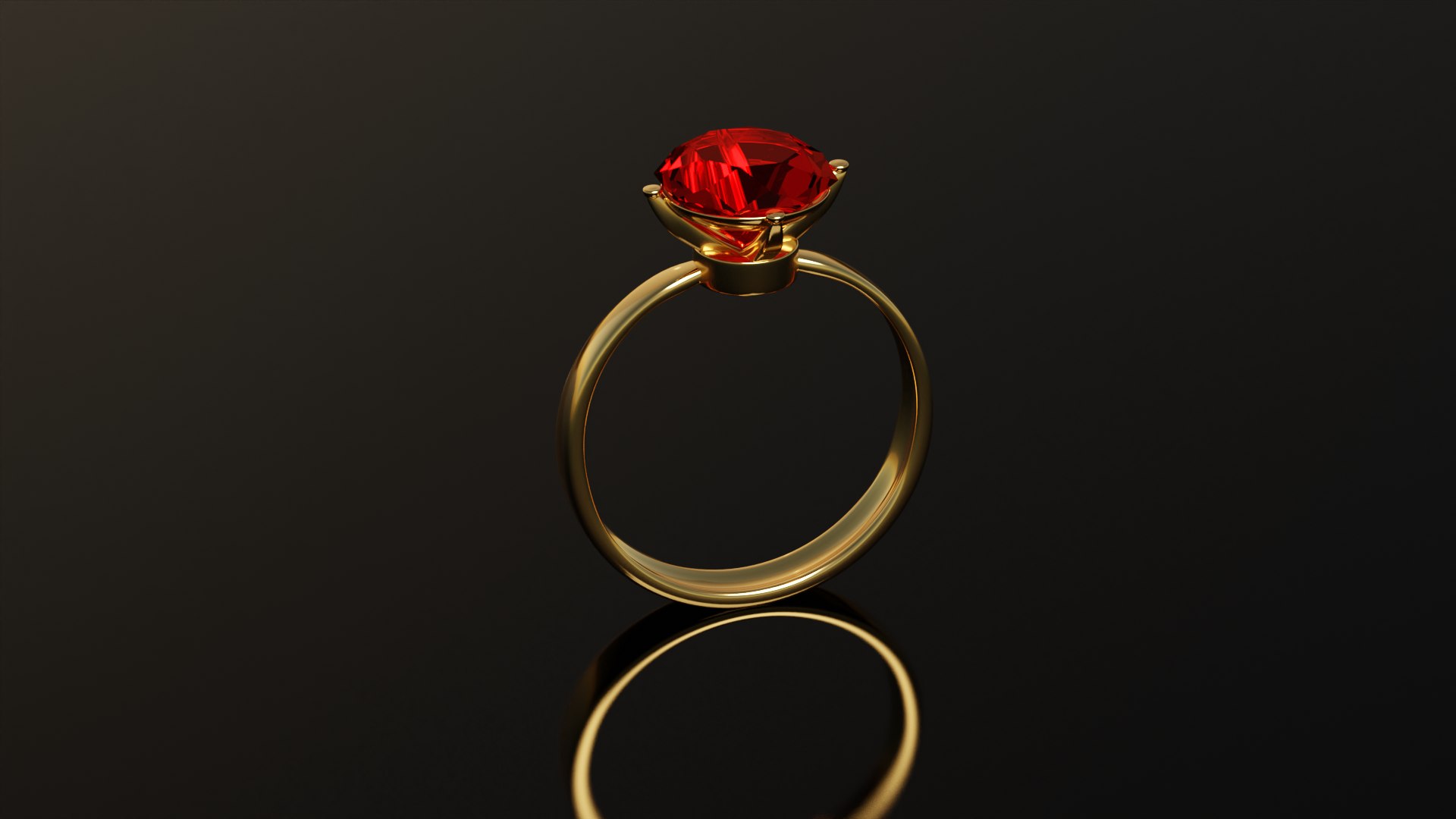 3D Diamond Ring Low Poly - TurboSquid 2020923