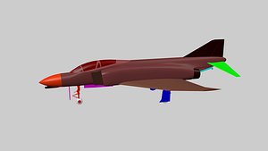 F-4 AIRCRAFT 3D model