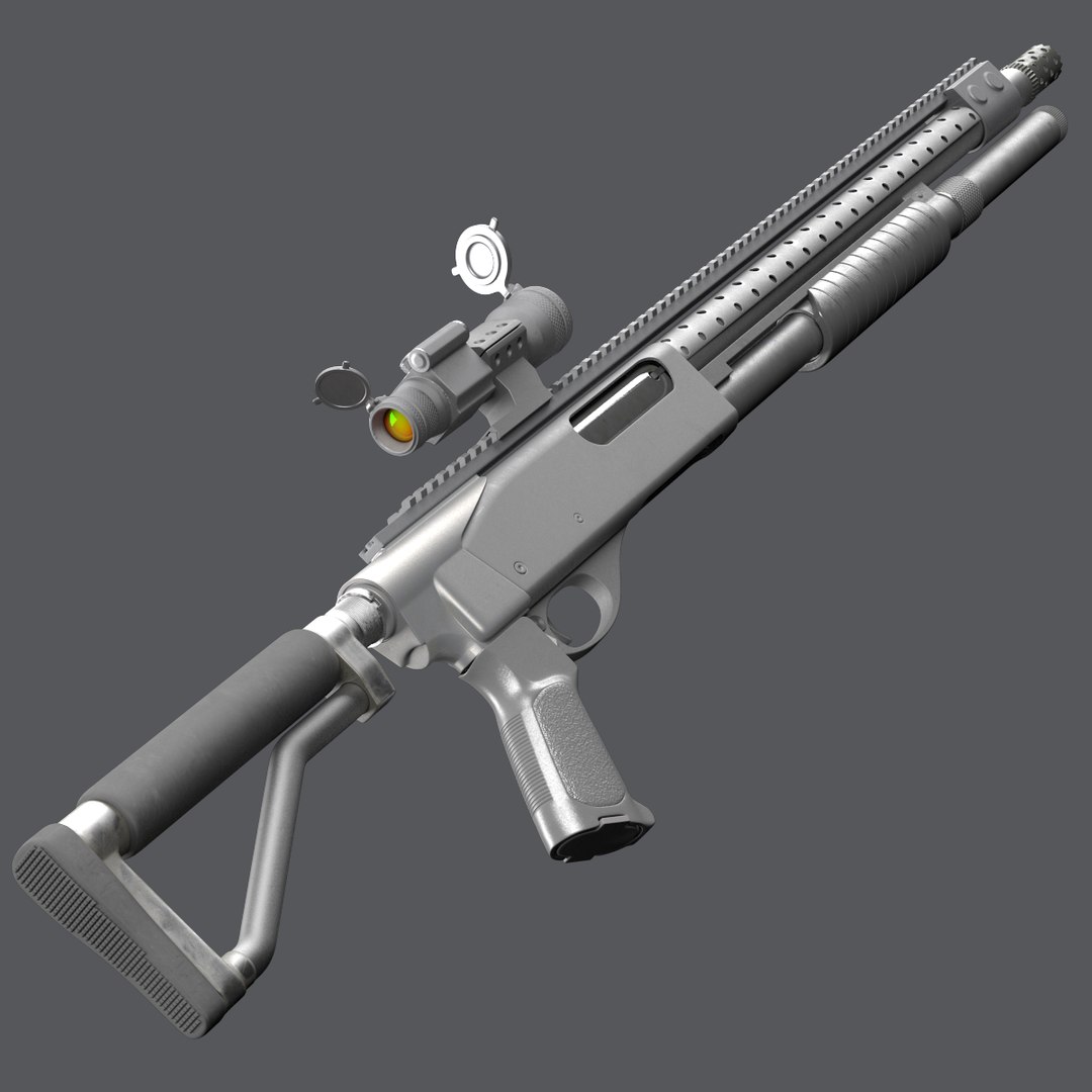 Tactical Remington 870 3d Obj