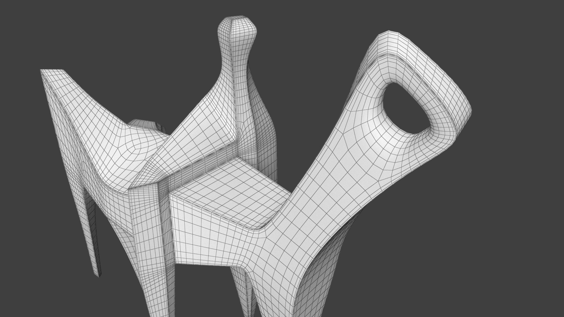 3D Modern Abstract Metal Sculpture Model - TurboSquid 2280965
