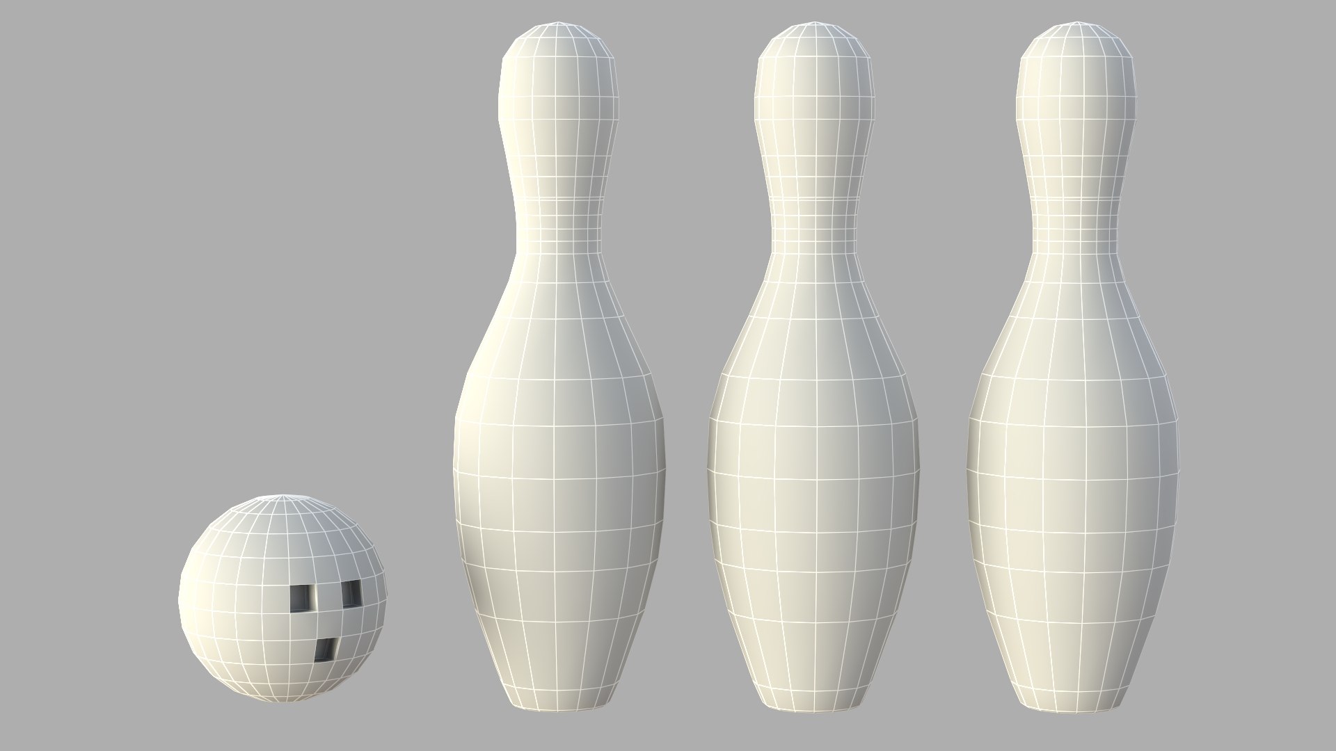 3D Bowling Ball Pins Model - TurboSquid 2378220