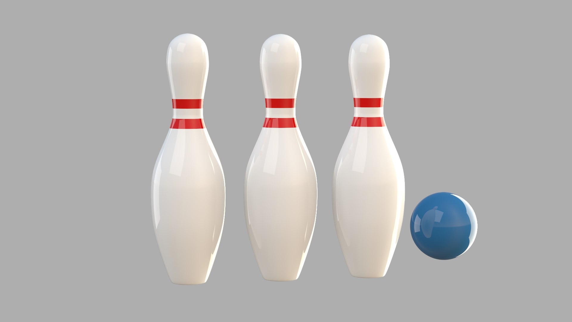3D Bowling Ball Pins Model - TurboSquid 2378220