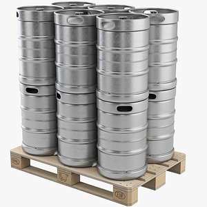 Beer Kegs On A Pallet