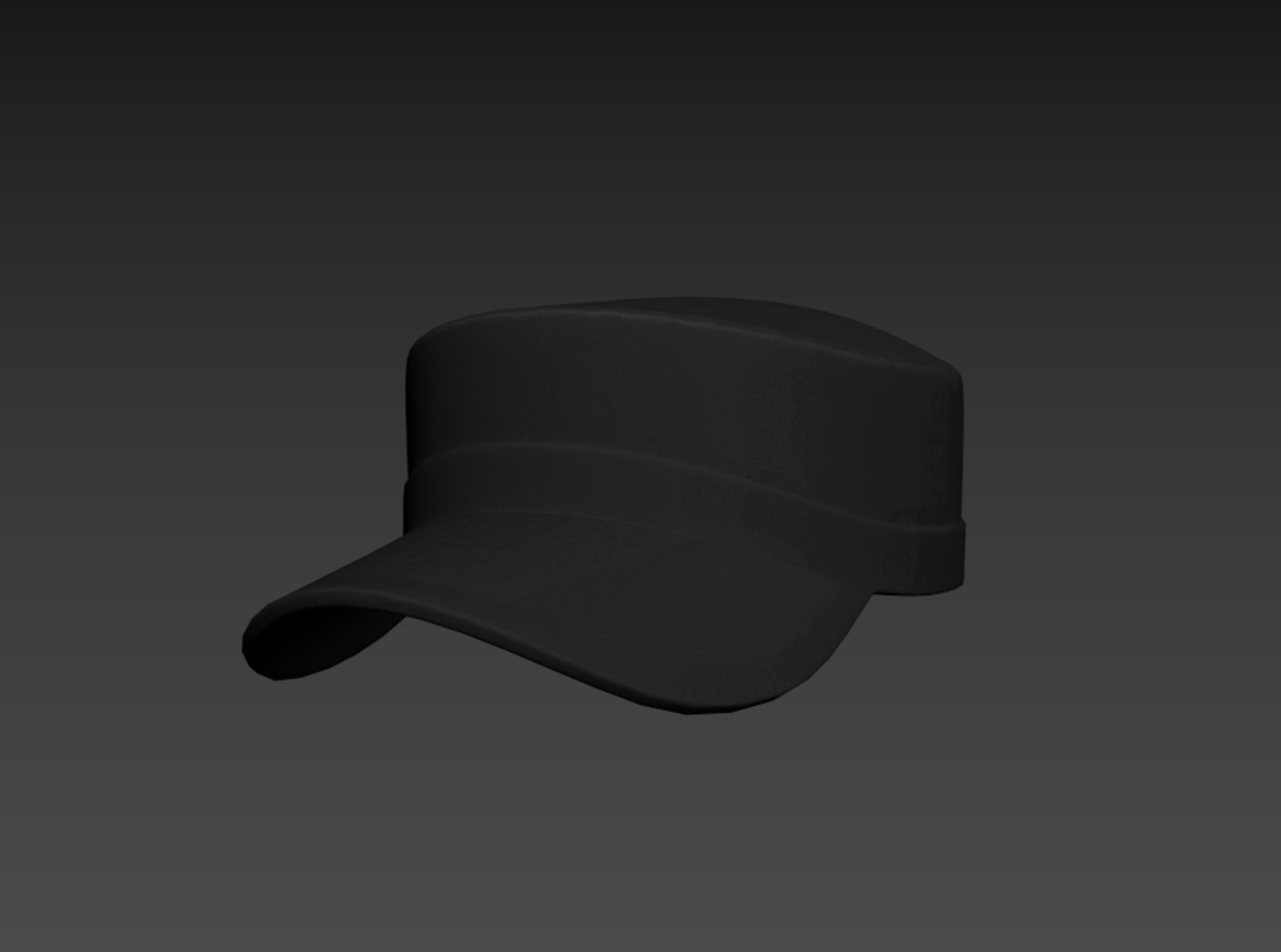 3D model black patrol cap - TurboSquid 1624951