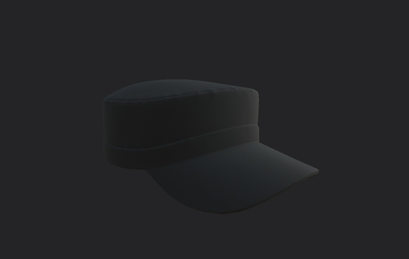 3D model black patrol cap - TurboSquid 1624951