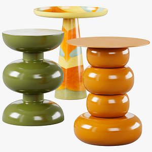 3D model Olonne Alba Brooke Side Table