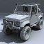 suzuki samurai car tuning 3d model