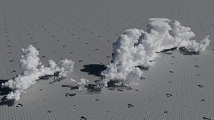 3D VDB Cumulonimbus Cloud Field 7