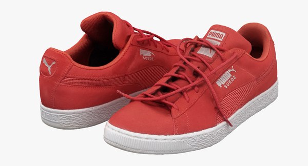 modelo 3d Puma Suede Red TurboSquid 1190817