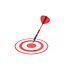 Red Dart On Target 3D