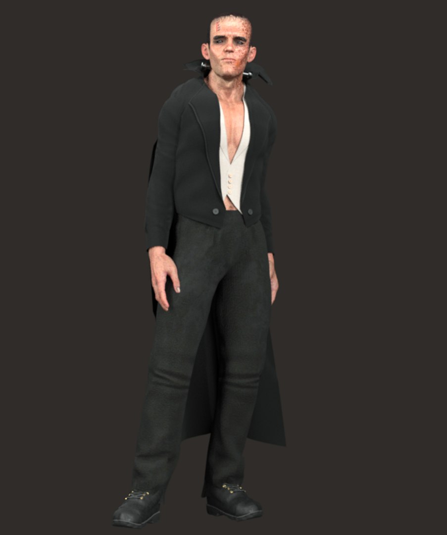 Realistic Rigged Terrible Frankenstein Man Character 3D Model Model ...