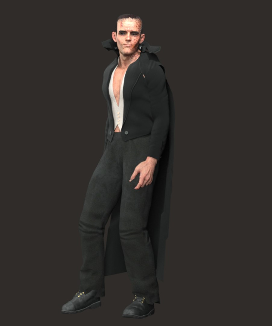 Realistic Rigged Terrible Frankenstein Man Character 3D Model Model ...