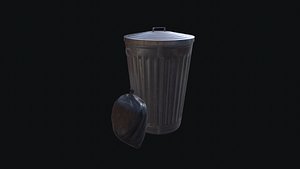 Trash Can and Bag