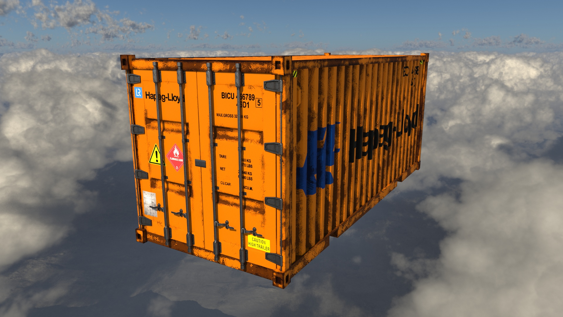 Container Hapag Model - TurboSquid 1493710