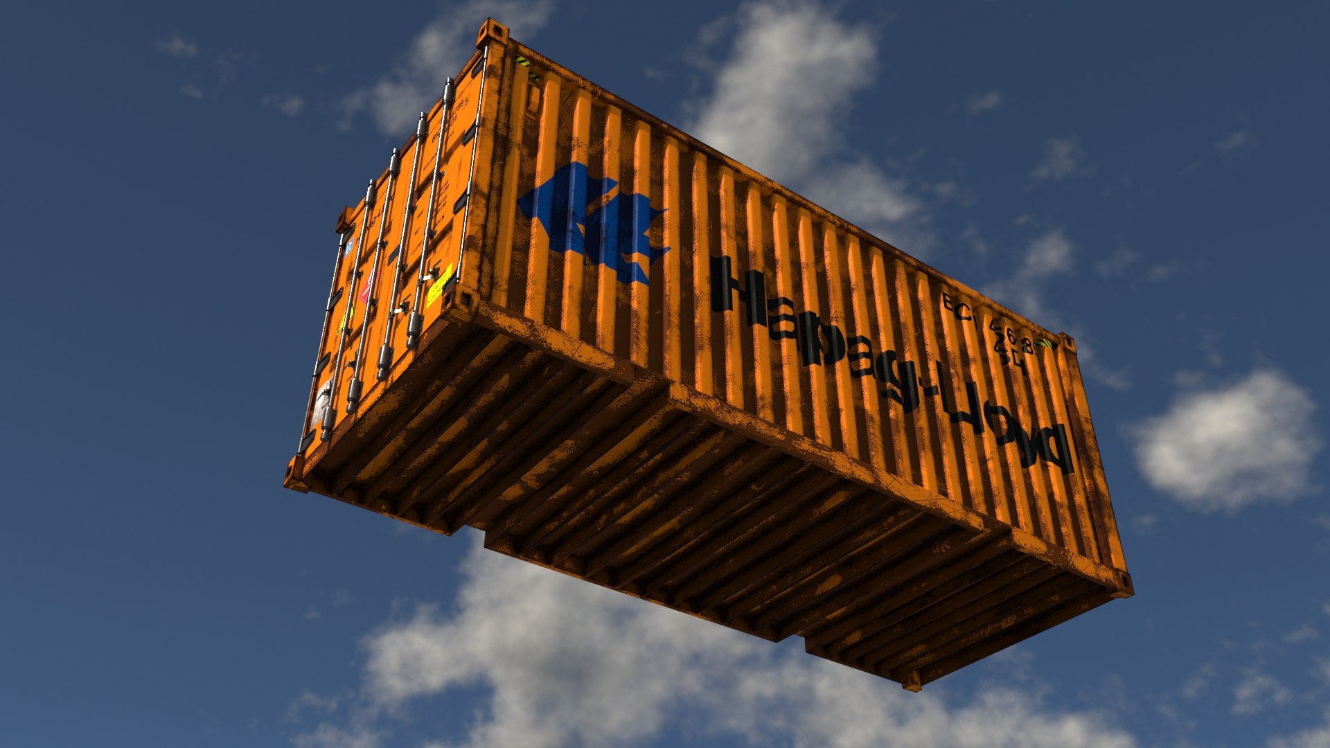 Container Hapag Model - TurboSquid 1493710