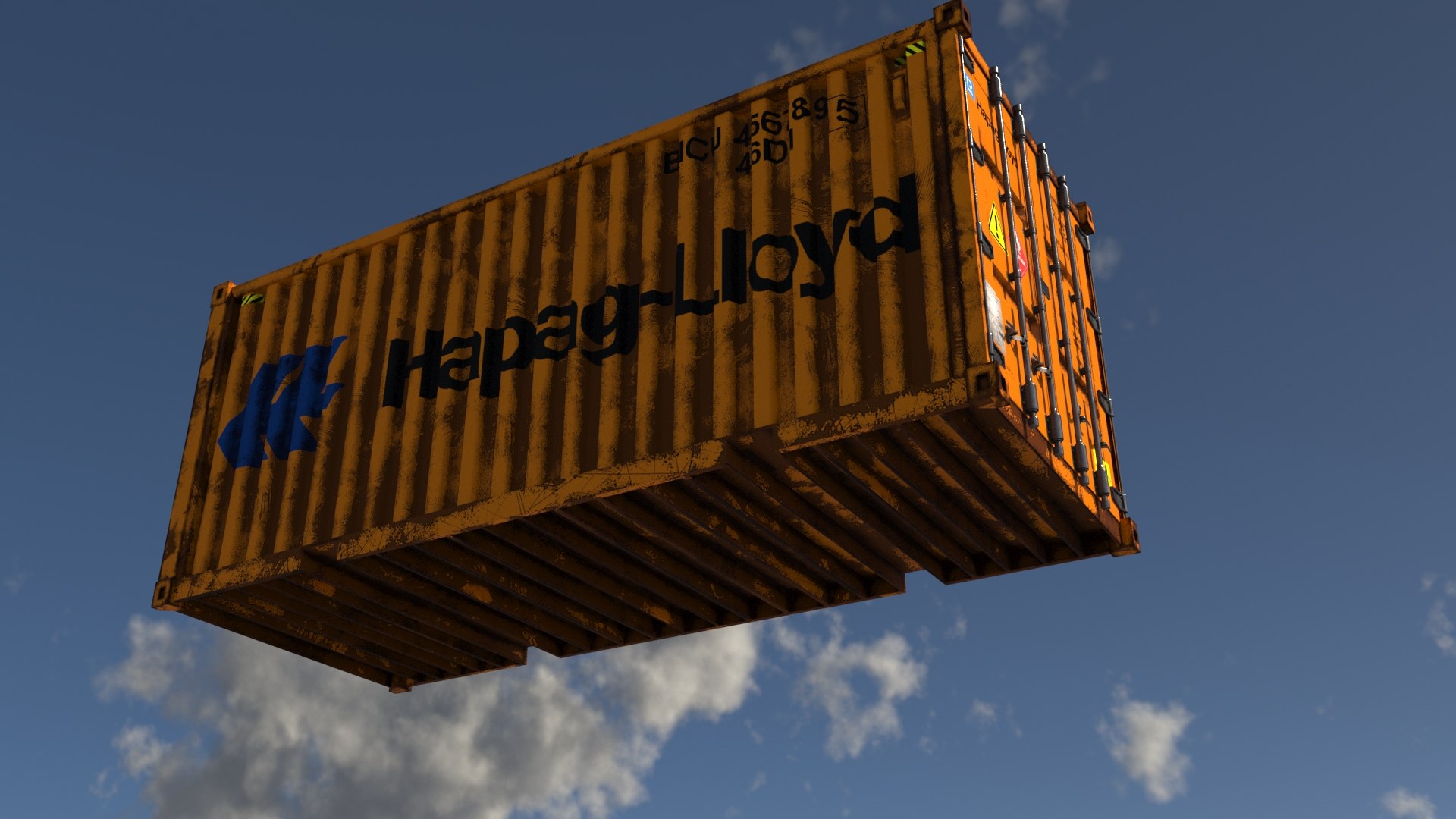 Container Hapag Model - TurboSquid 1493710