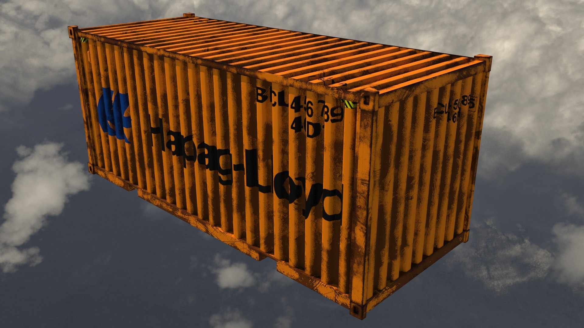 Container Hapag Model - TurboSquid 1493710