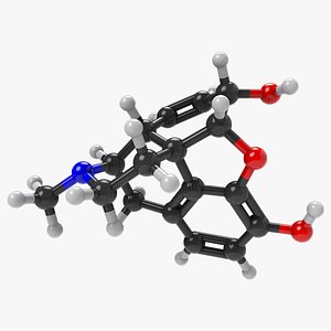 3D Alkaloid morphine model