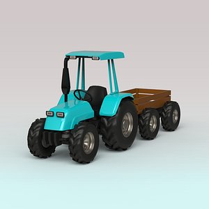 3D model Tractor trailer