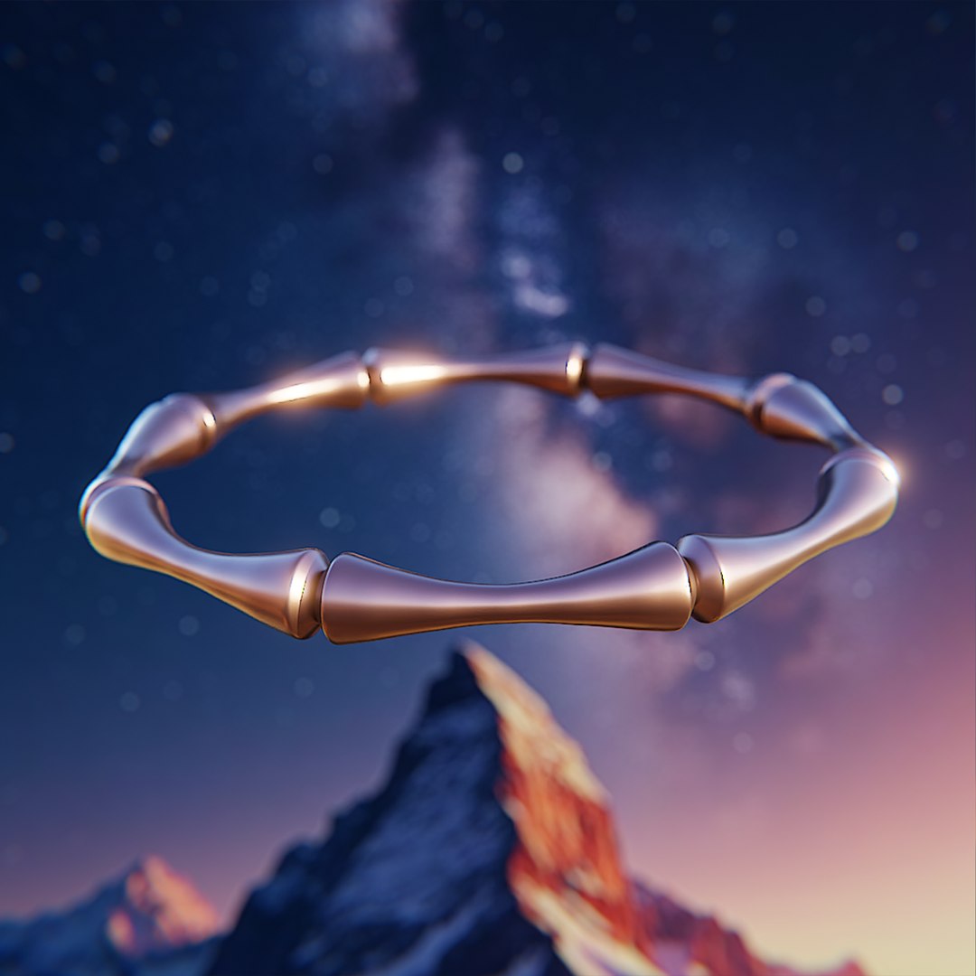 3D Model Bamboo Core Ring Futuristic Jewelry Design 92 - TurboSquid 2422687