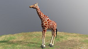 Giraffe lowpoly model