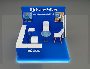 Booth Exhibition Stand a653a 3D model