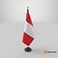 Soporte de bandera de Perú