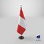 Soporte de bandera de Perú
