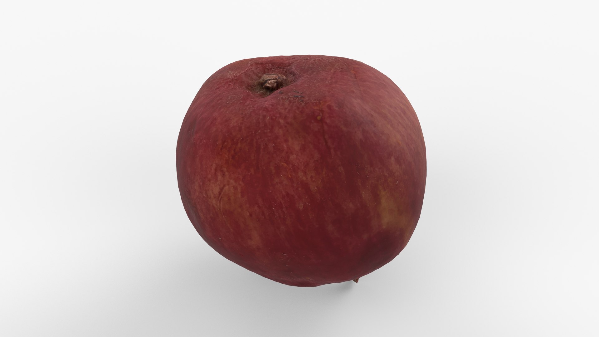 Photorealistic 3D Scan Of Rotten Wrinkly Overripe Old Ugly Apple 3D ...