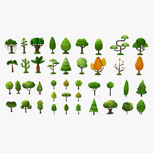 Tree pack low poly