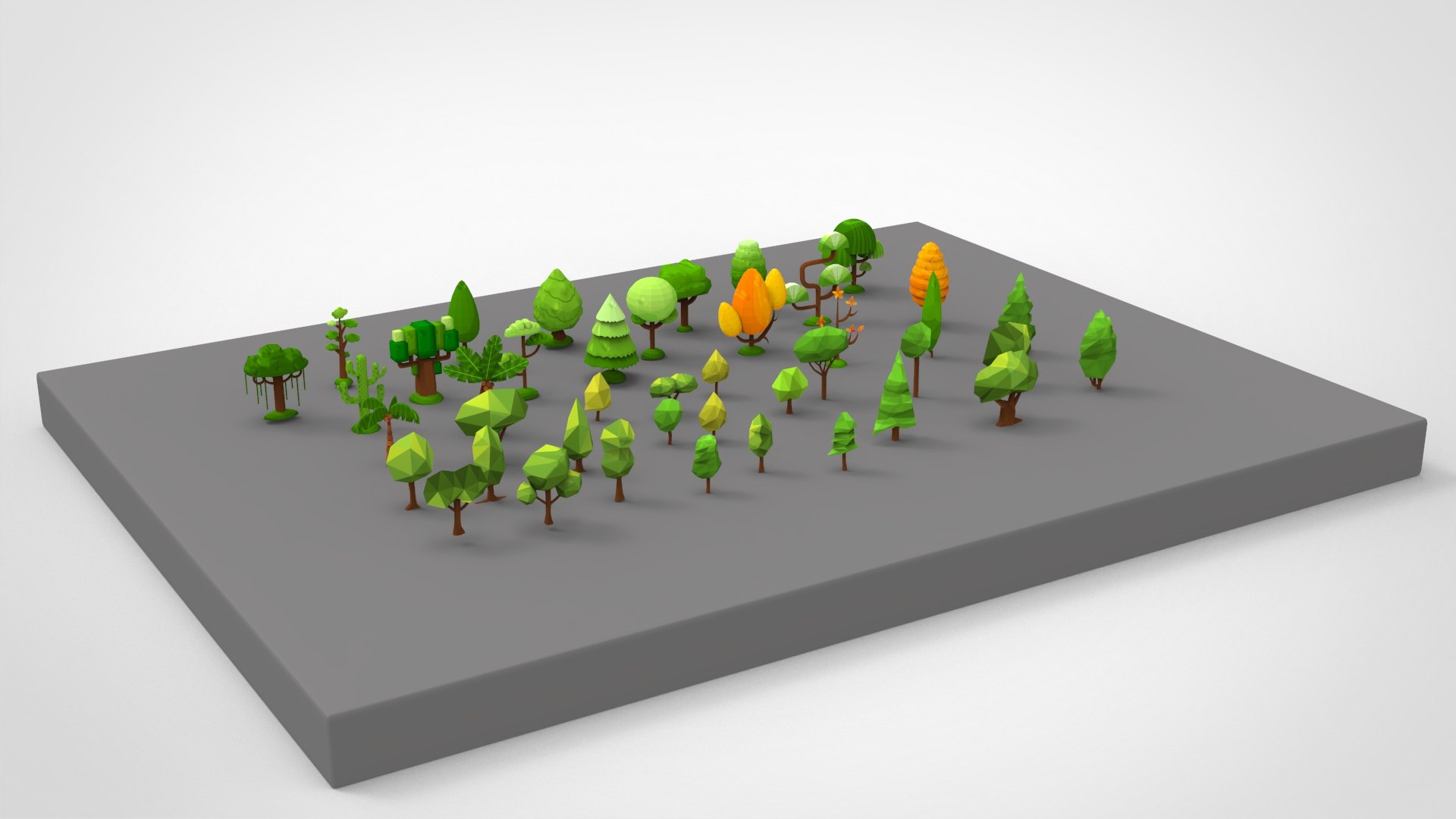 Tree pack low poly 3D https://p.turbosquid.com/ts-thumb/jb/LrhETQ/UO/tree.2/jpg/1685356308/1920x1080/fit_q87/1d7f9a1a316b35bcf19c37e8e6b3ccdeca327092/tree.2.jpg