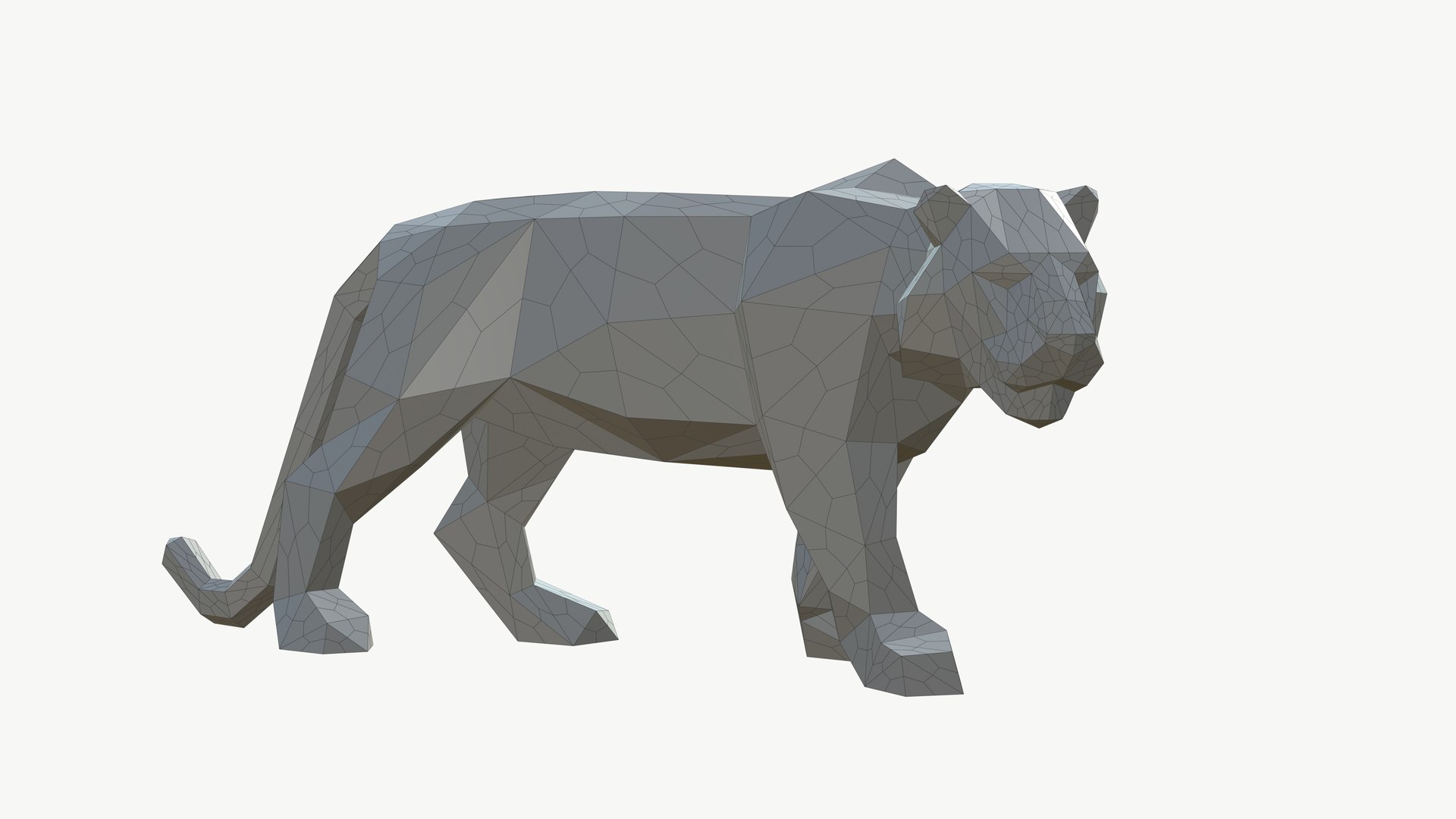 3D Tiger Statue Low Poly model https://p.turbosquid.com/ts-thumb/jb/MgCquy/ap/tigerstatuelowpoly06/jpg/1684489886/1920x1080/fit_q87/756c377b2d0e379da7bb806133e80319b7b3311d/tigerstatuelowpoly06.jpg