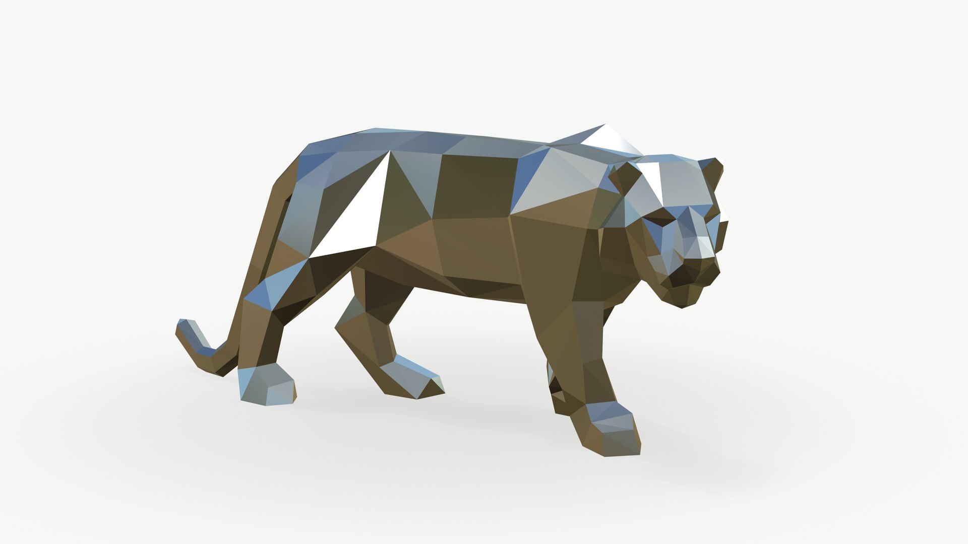 3D Tiger Statue Low Poly model https://p.turbosquid.com/ts-thumb/jb/MgCquy/vV/tigerstatuelowpoly10/jpg/1684489889/1920x1080/fit_q87/5086b5d0112a315cabf7f6a46de00bd3618e0b0c/tigerstatuelowpoly10.jpg