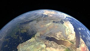 43k Earth Photorealistic High Detail Globe with Atmosphere 3D model