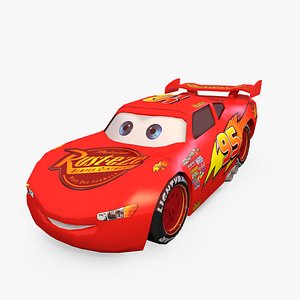 Lightning Mcqueen Low Poly