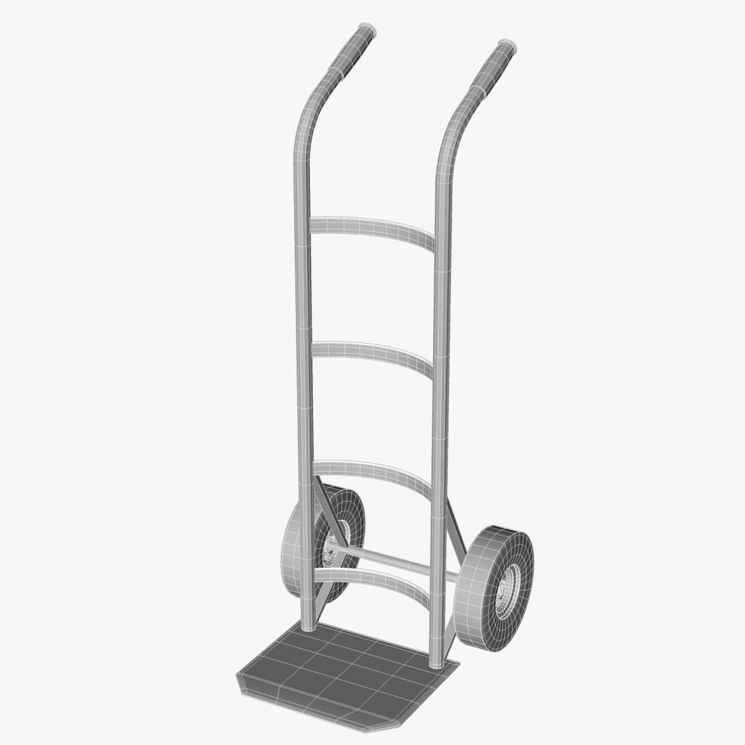 c4d hand truck dolly