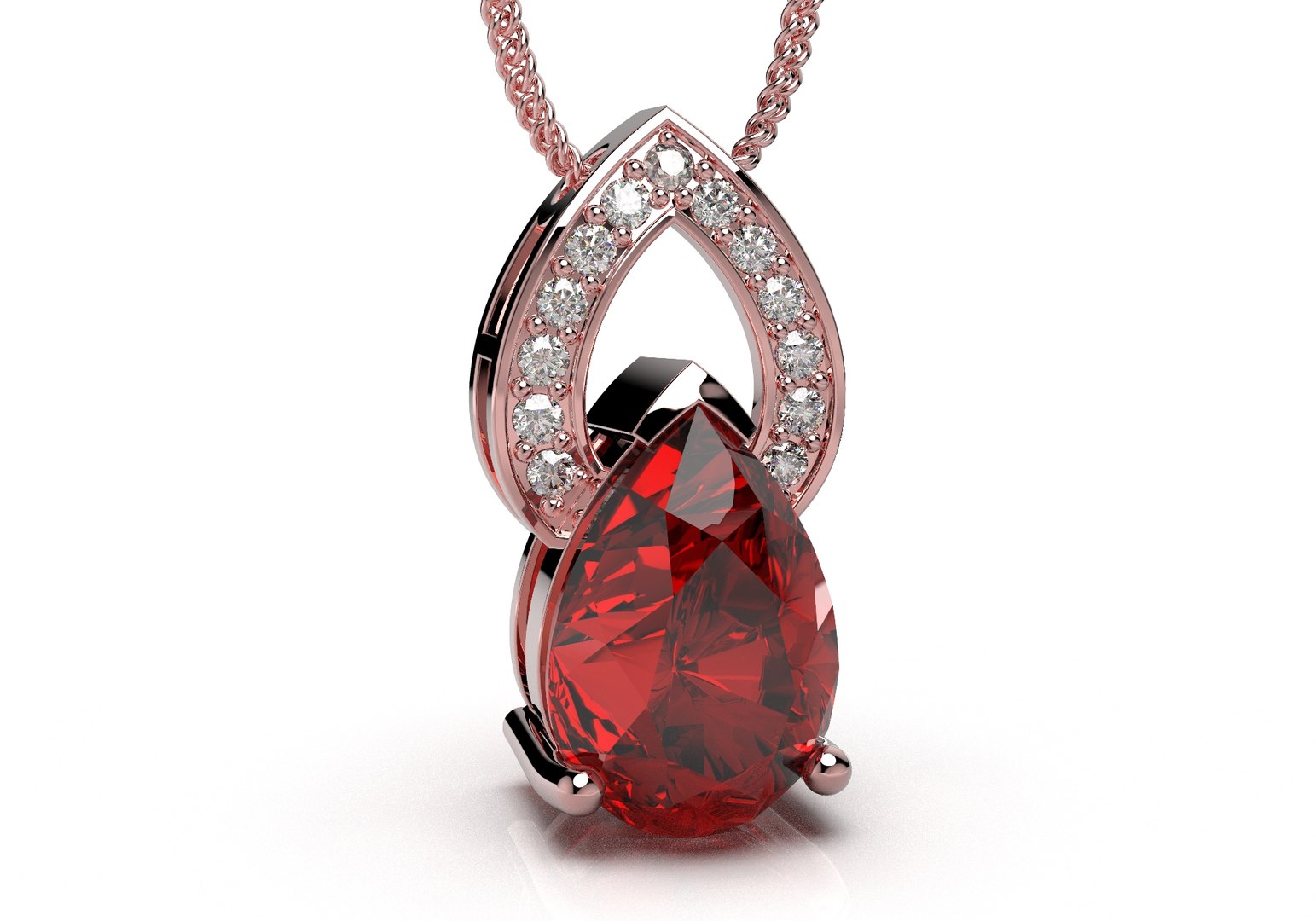 3D Pendant Design Pear Shape - TurboSquid 1655512