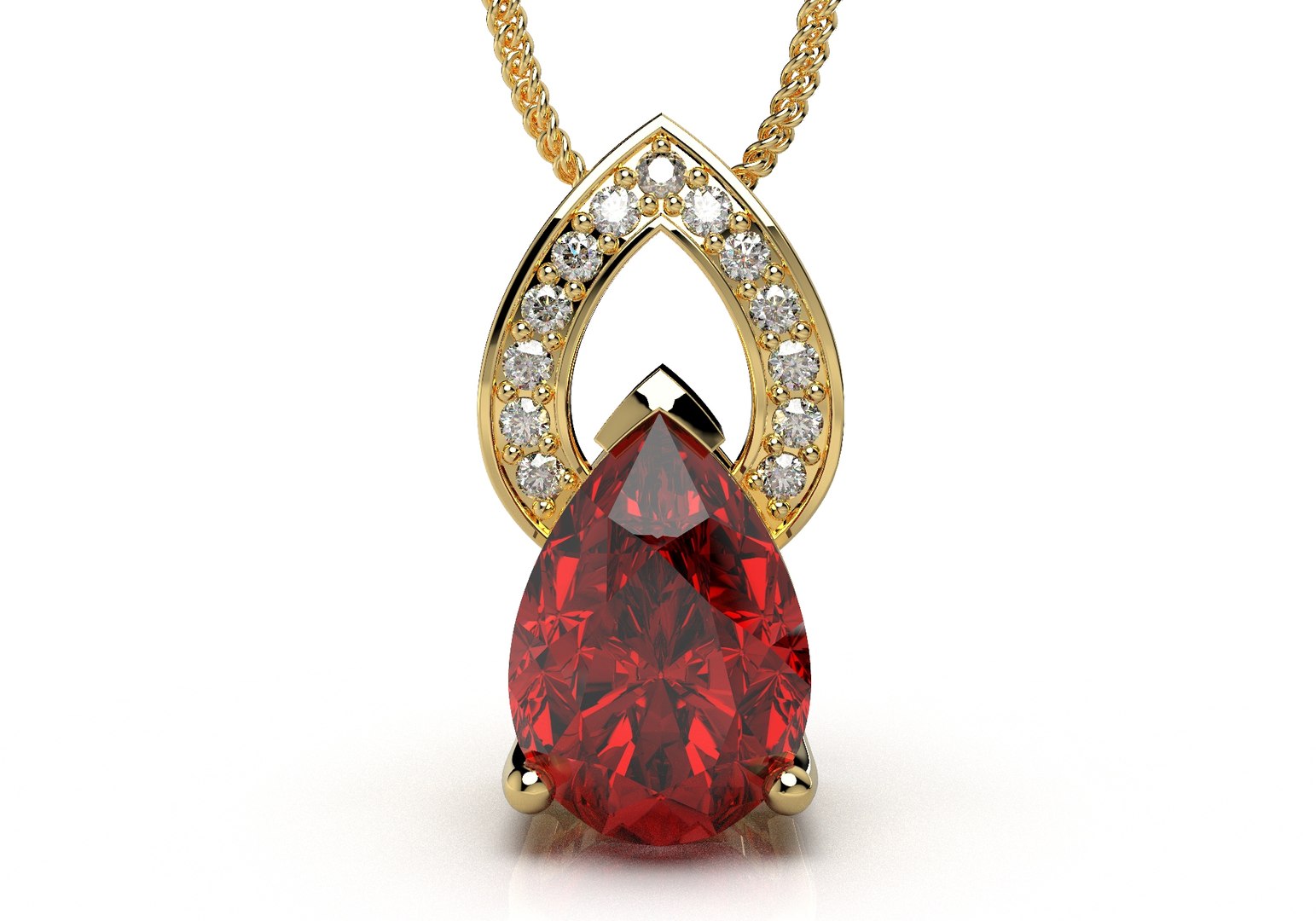 3D Pendant Design Pear Shape - TurboSquid 1655512