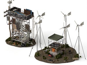 Post Apocalyptic Survival Outpost Set