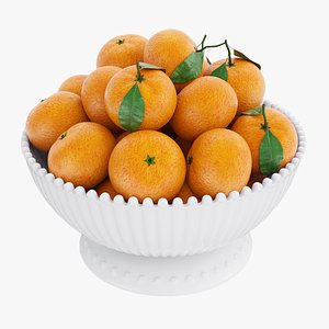 Tangerines in white bowl
