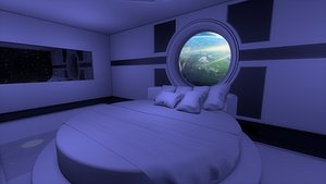 3D Sci Fi Room model
