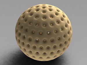 3D model Wireframe Shape Small Ball