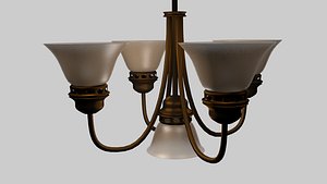 free ceiling lamp chandelier 3d model