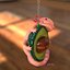 Cute Axolotl Avocado Keychain STL File for 3D Printing