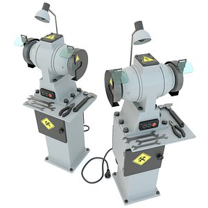 Industrial machine tool - Grinder machine rack-mounted 3D model