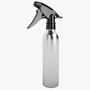 3d model aluminum spray bottle