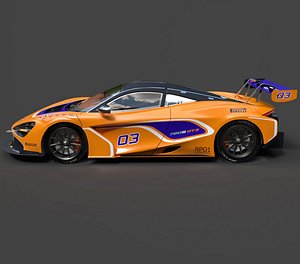 McLaren 720S GT3 FIA Endurance Racer - Hyper-Detailed 3D Asset