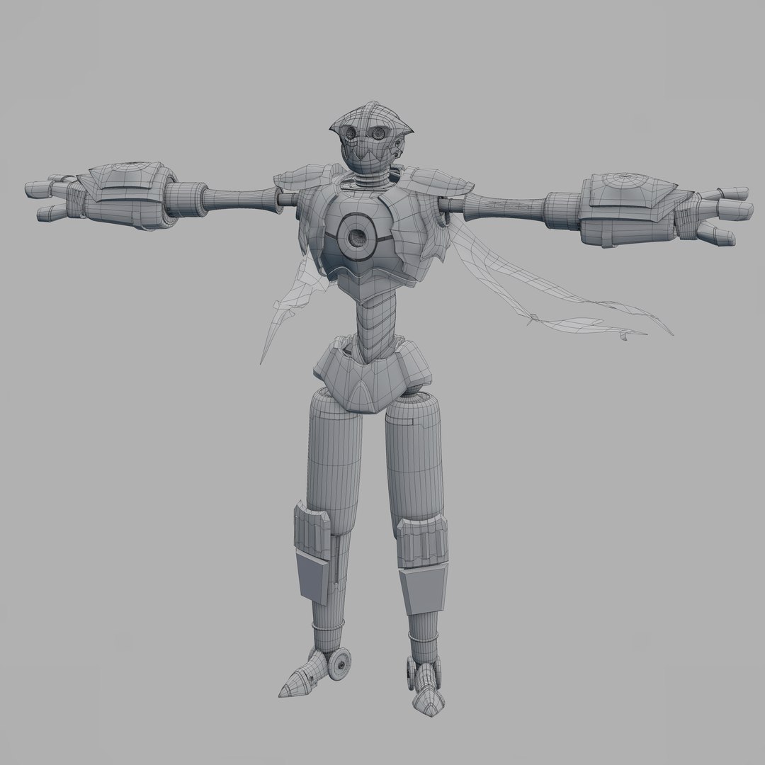 3D rigged robot character model - TurboSquid 1166016