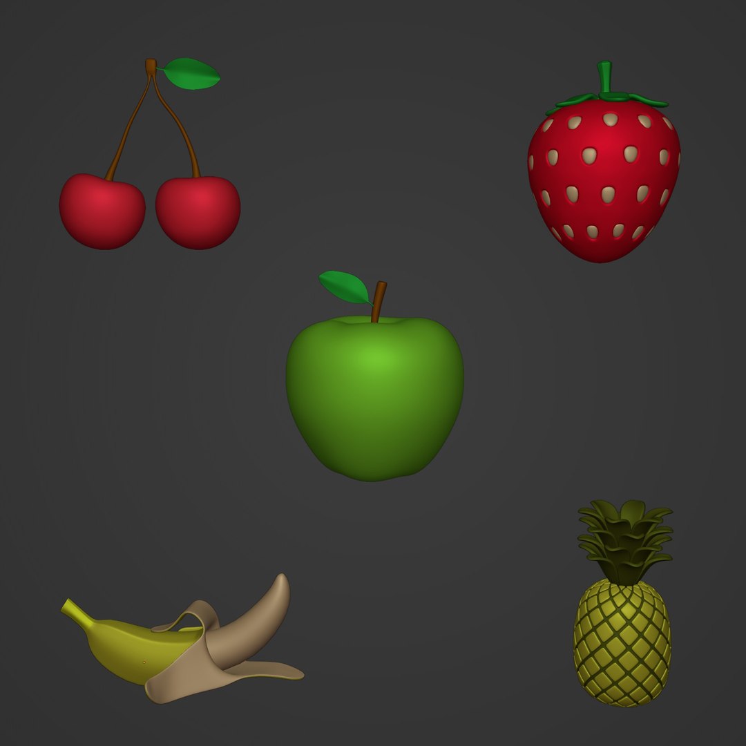 Fruits Pack 3D Model - TurboSquid 1850627